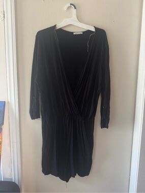 Black Long-Sleeve romper
